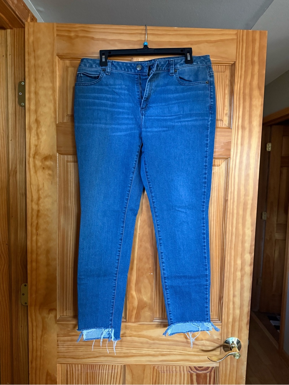 Michael Kors Classic Blue Frayed Hem Women’s Jeans